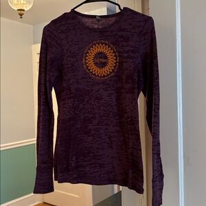 Next Level Apparel Purple Textured Tee